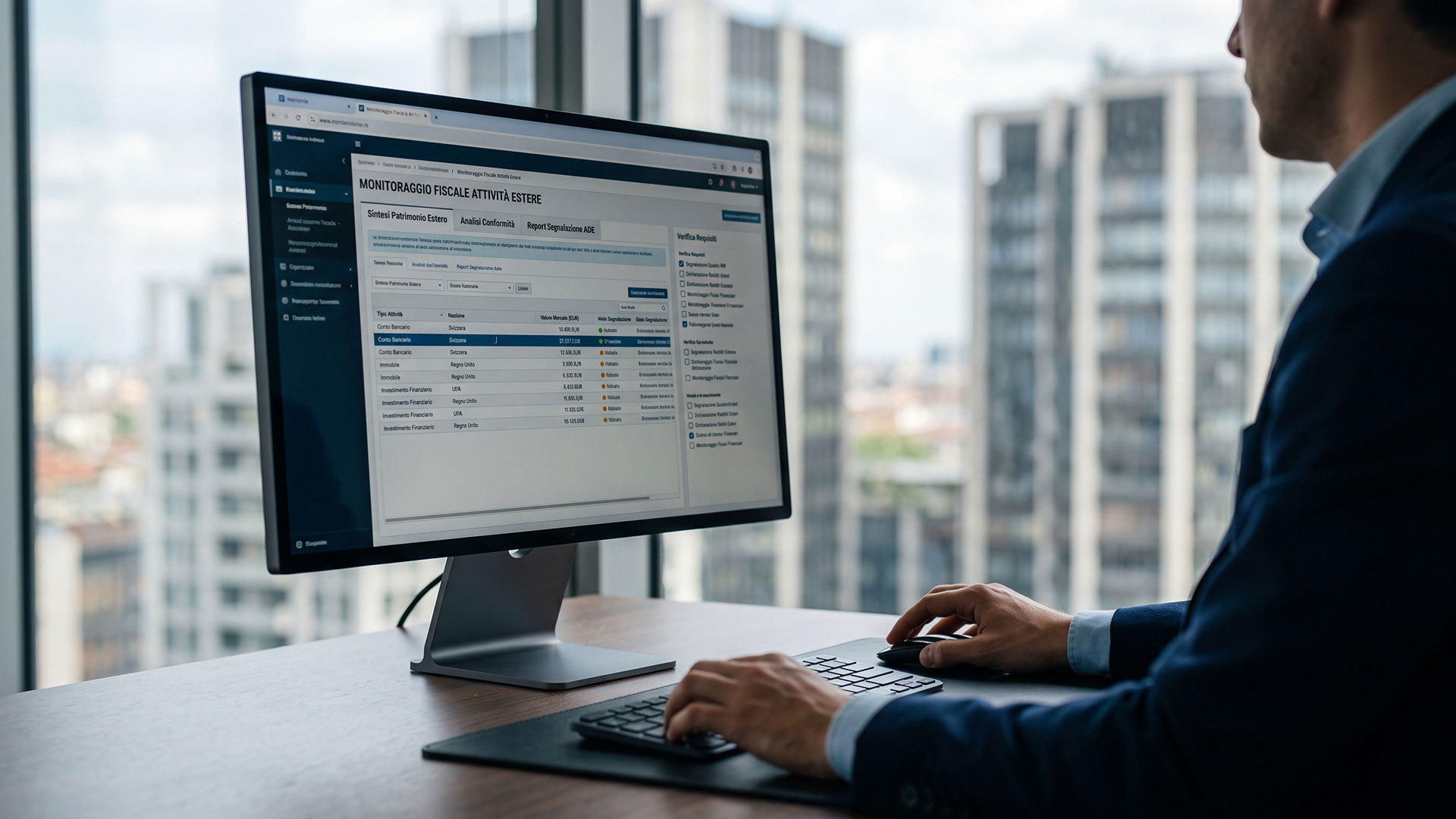 Software per il monitoraggio fiscale di attività finanziarie e investimenti detenuti all'estero.